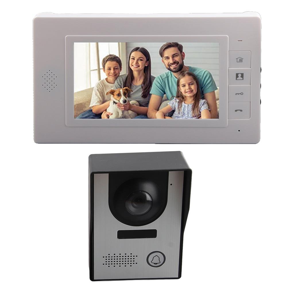 7-дюймовый домашний видеодомофон с ночным видением и высоким разрешением, проводной дверной домофон для офисов, вилла, вилка для Великобритании