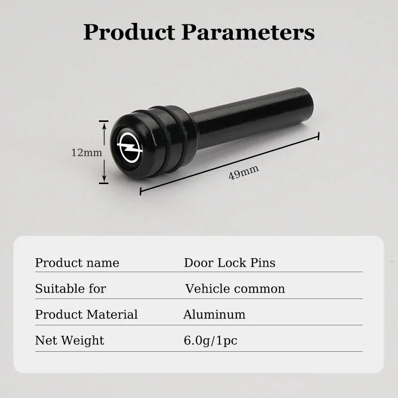 Car Interior Auto Lock Door Lift Alloy Safety Pin For Opel Astra Vivaro Vectra Insignia Corsa Zafira Meriva Mokka Antara Ampera Rj7