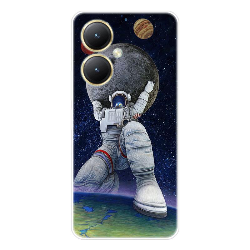 Для Vivo Y27 4G Y 27 5G чехол Мягкая силиконовая задняя крышка Чехол для телефона с рисунком из мультфильма Разнообразие