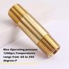 Heavy Type Brass Pipe Connector Solid Brasses Male To Male Threaded Pipe Fitting for Fuels Water and Air Systems