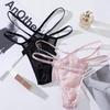 Fork Straps Low-rise Bow Lace Panties Triangle Factory Breathable Sexy Hollow Lace Thong Briefs Underpants Women Ladies Girls