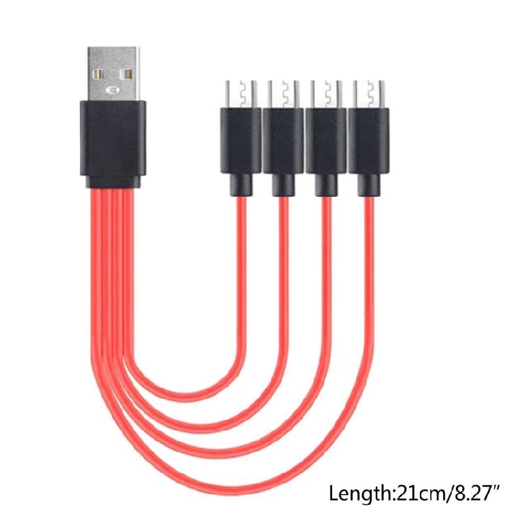 Кабель для множественной зарядки 4 в 1, несколько адаптеров Micro USB, зарядный шнур Micro USB