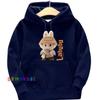 2025 New Children's Hoodie Labubu Fashion All-match LABUBU Printed Girl Hooded Clothing Cute Cartoon Kids Top