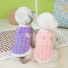Pet Cat Small Puppy Teddy Bear Dog Clothes Thermal Vest Fleece Spring Autumn and Winter Clothes