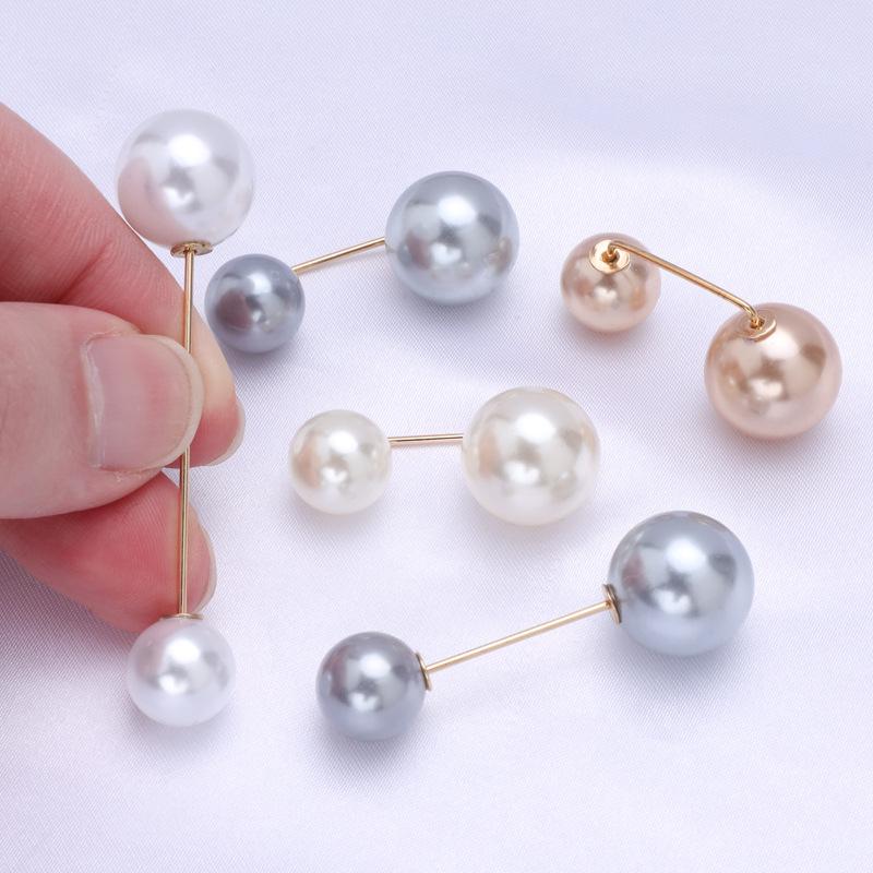 Elegant Minimalist Pearl Pin Brooch for Neckline and Waist