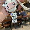 New Cute Car Key Cartoon Charm Bag Decoration Animal Keyrings Cow Keychains Silicone