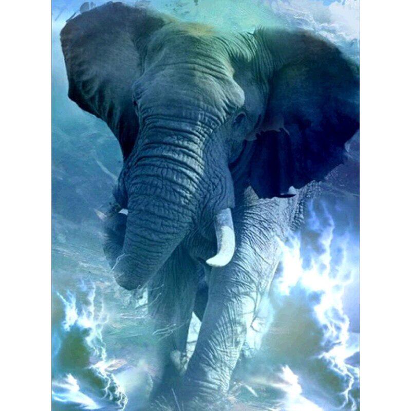DIY Elephant 5D Diamond Painting Full Round Drill Animal Diamont Embroidery Cross Stitch Rhinestone Mosaic Home Decor Wall Art