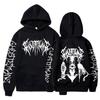 Худи Ghostemane с принтом на обоих рукавах Мужская Мода Хип-Хоп Металл Рок Худи Готическое Оверсайз Толстовка Спортивный костюм Уличная одежда