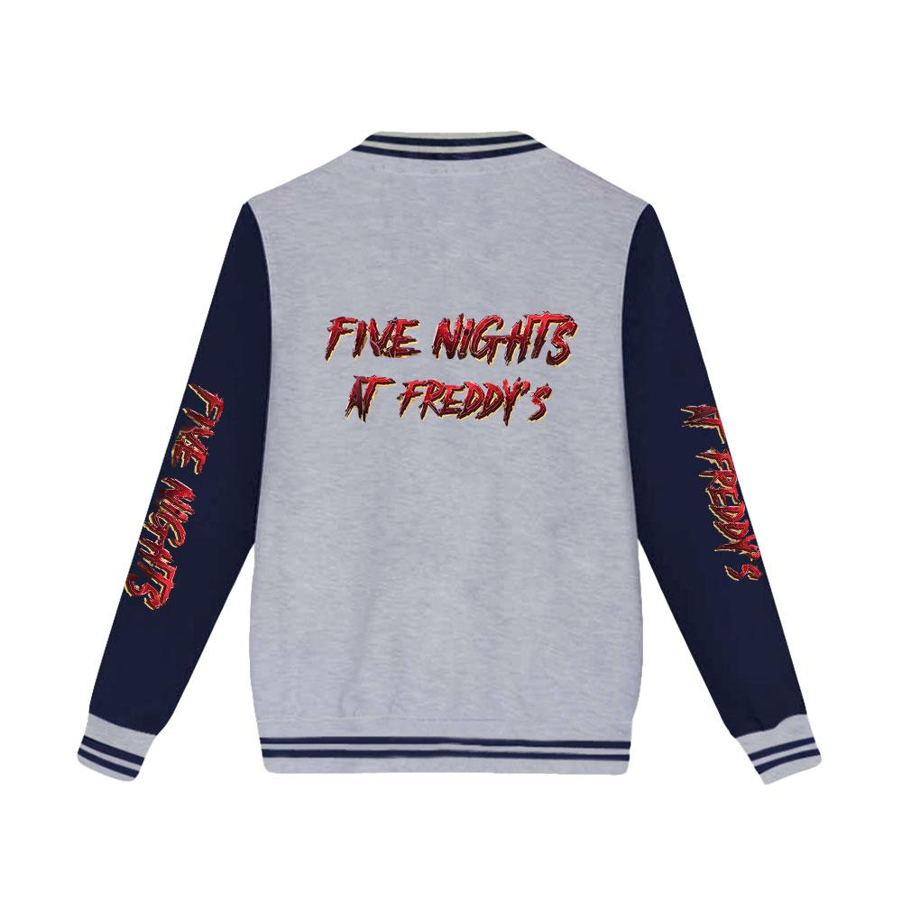 Мода унисекс для поклонников Five Nights At Freddy's, бейсбольная толстовка с принтом, женские и мужские спортивные куртки на открытом воздухе