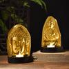 1Pc Buddha Candlestick Figurine Buddha Fireplace Desktop Ornament Arts and Crafts Entrance Hall