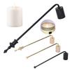 Metal Candle Snuffer Long Handle Candle Wick Flame Extinguisher Putting Out Candle Extinguishing Tool Decorative Candle Accessory