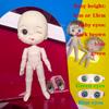Милая Мини кукла BJD Девочка Мальчик Лысая голова Ob11 1/12 Голая DIY Игрушки Ручной работы Куклы Полное тело Зеленые Синие глаза Арт Кукла Аксессуары Искусство