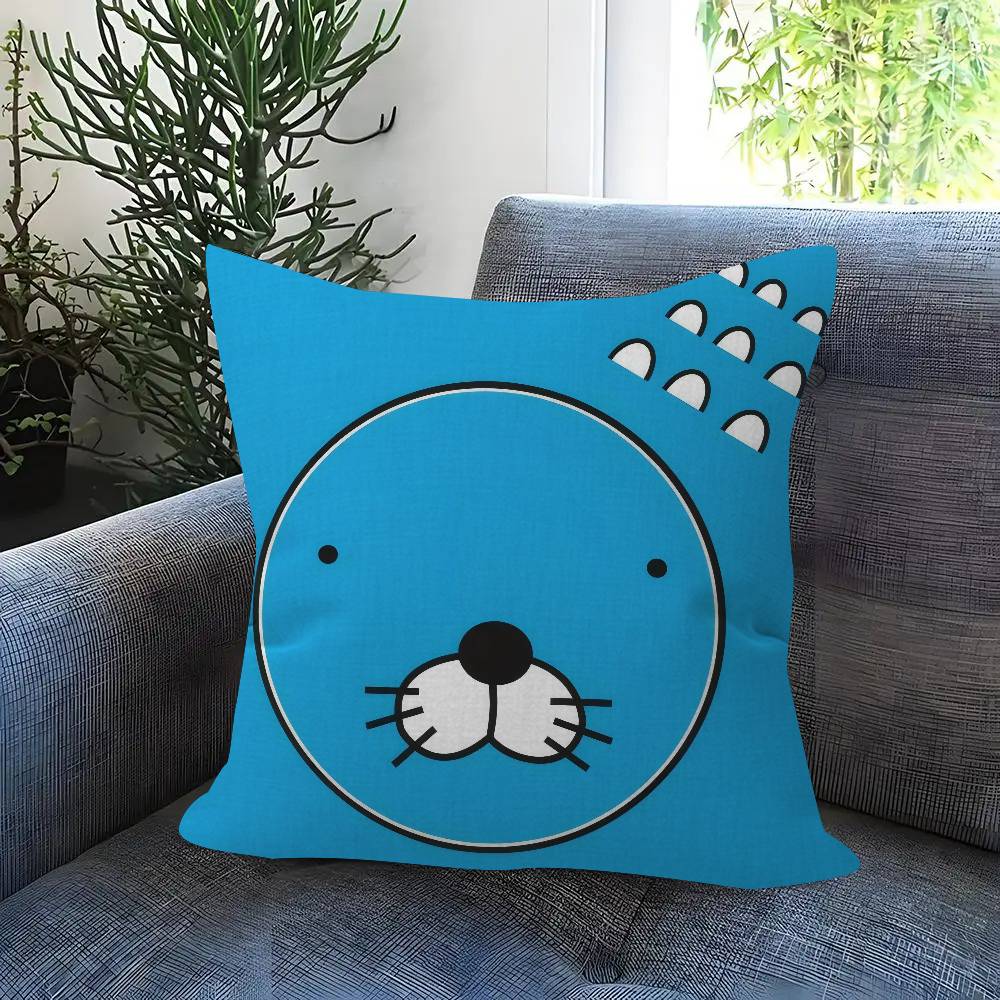 Cartoon Anime BBonobono Pillow Cushion Cover Pillowcase Living Room Sofa Home Decor Customized