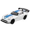 1/32 Dodge Viper ACR SRT Модель спортивного автомобиля из сплава Литые игрушки Металлические транспортные средства Модель автомобиля Симуляция Звук и свет Игрушка для мальчиков и детей Подарки