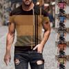 Men's Summer Printed T-Shirt Men's Loose Casual Short Sleeve Top