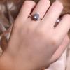 Korean Version of Simple Round Small and Beautiful Zircon Silver Ring Accessories