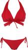 Swimwear Bikini Natural But Firm Up Bikini Red [Sanai Paradise] Set, [Natural Bra] Non-wired 55-53-2-1570