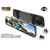 3 Channels Mirror Camera Car Full Touch Screen Video Recorder Rearview Mirror Dash Cam Front Rear Camera Mirror DVR Black Box