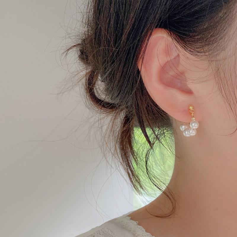 Женские серьги-подвески с французским барочным жемчугом в виде узлов - универсальный нишевый модный дизайн