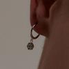 Luxenter Boucles d'oreilles en argent 925 et zirconium brillant plaqué finition en rhodié - Lipyo