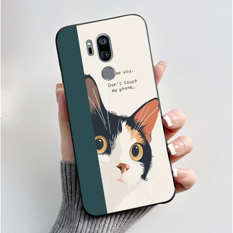 Casing For LG G7 ThinQ Case G710EM Luxury Dragon Cute Cool Boys Girls Soft TPU Black Silicone Matte Bumper LG G7ThinQ Back Cover