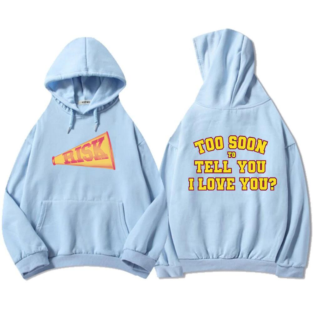Рискну ли я слишком рано сказать тебе «Я люблю тебя»? Толстовки с капюшоном Gracie Abrams Графические толстовки Sudaderas Зима Осень Флис Теплые пуловеры Мужские