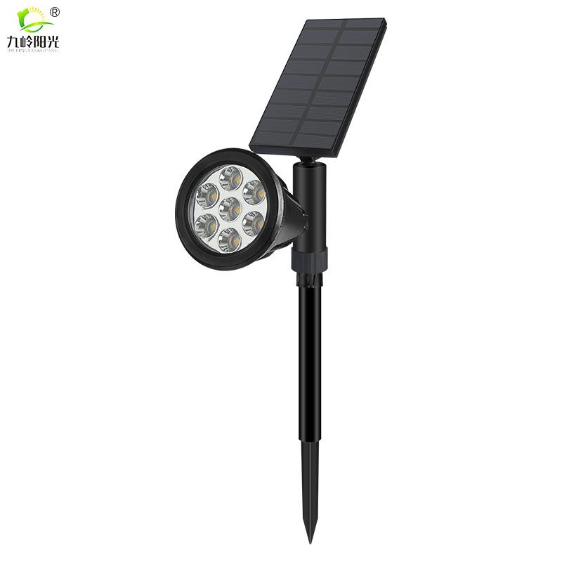 LED Solar Lawn Lamp 7 Colors Change Floor Garden Light IP65 Waterproof Outdoor Solar Lights Wall Landscape Lamp