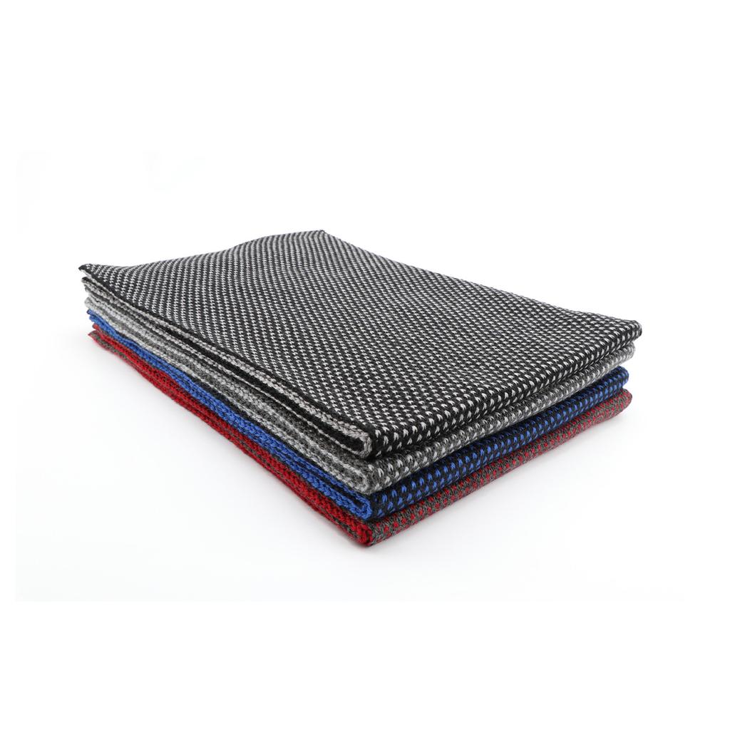 Вязаный шерстяной шарф, зимний теплый повседневный высококлассный шарф, вязаный шарф из смесовой нитриловой пряжи