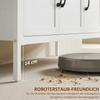 Sideboard with Adjustable Shelves, Buffet Cabinet with 3 Drawers, 3 Doors, 95 cm, White