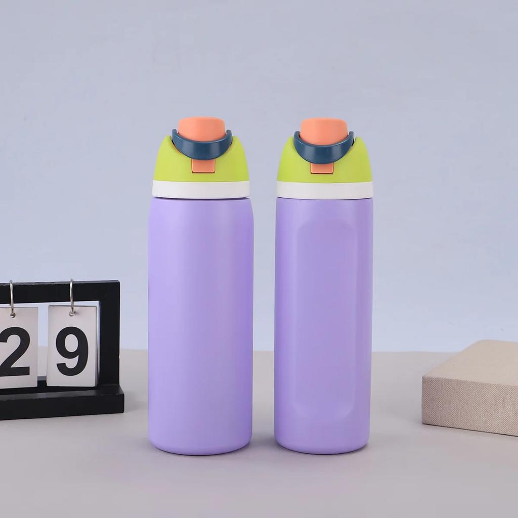 Handheld Fruit Cup, 304 Stainless Steel Vacuum Insulated Cup, Large Capacity Dual Drink Sports Kettle