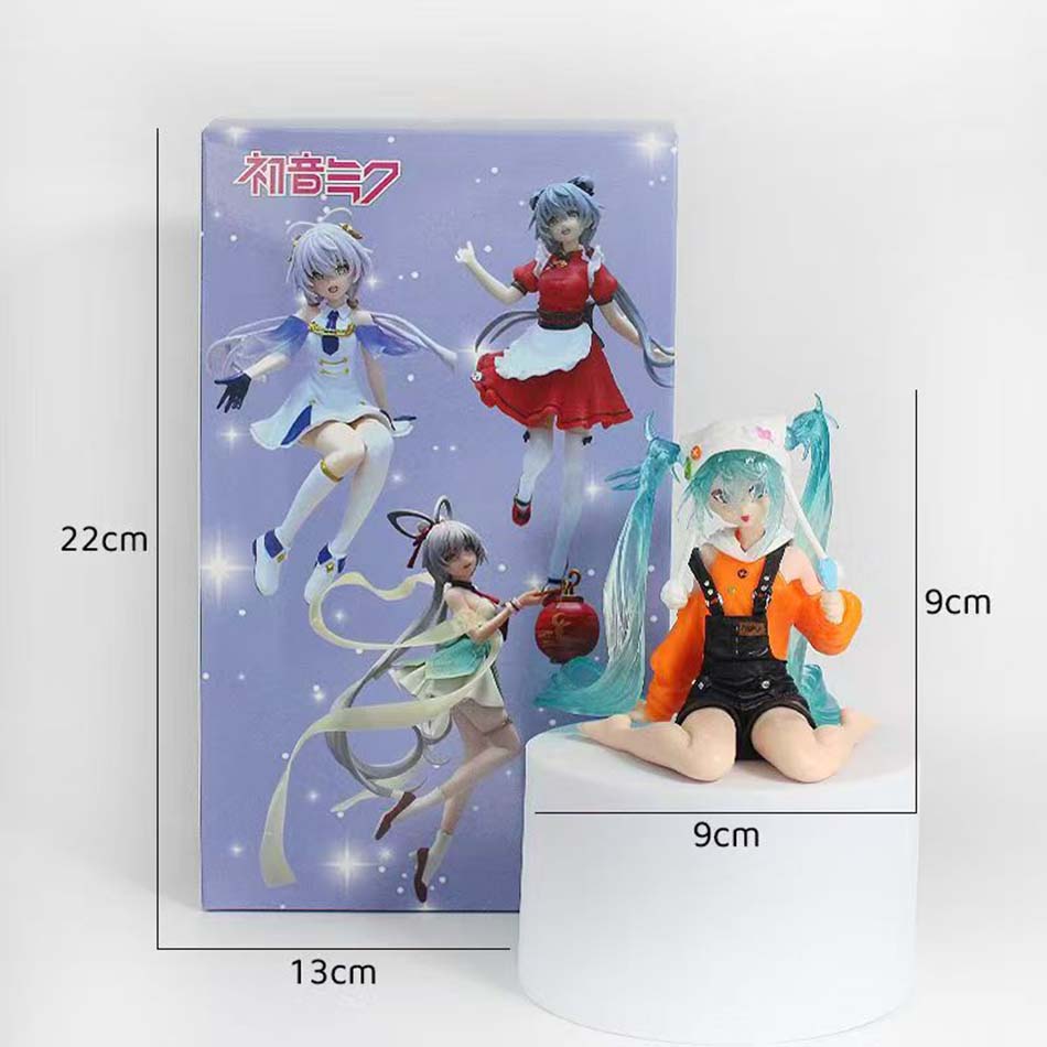 В наличии Колпачок-стоппер для лапши Hatsune Miku -Версия с леденцом- ПВХ 15 см Аниме Фигурки Действия Модель Коллекция Игрушка