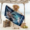 Haaland Customizable Name Beach Towel Super Soft Absorbent Ideal for Travel Outdoor Swim Pool Yoga Surf Camping Hiking Gym Gift Holiday