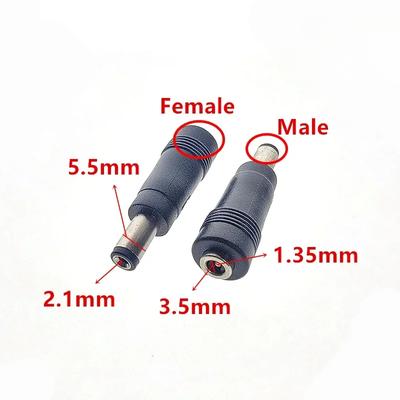 DC 5.5*2.1MM в DC 3.5*1.35mm папа-мама адаптер питания преобразователь для электронных устройств 5.5/2.1 папа-мама 3.5/1.35