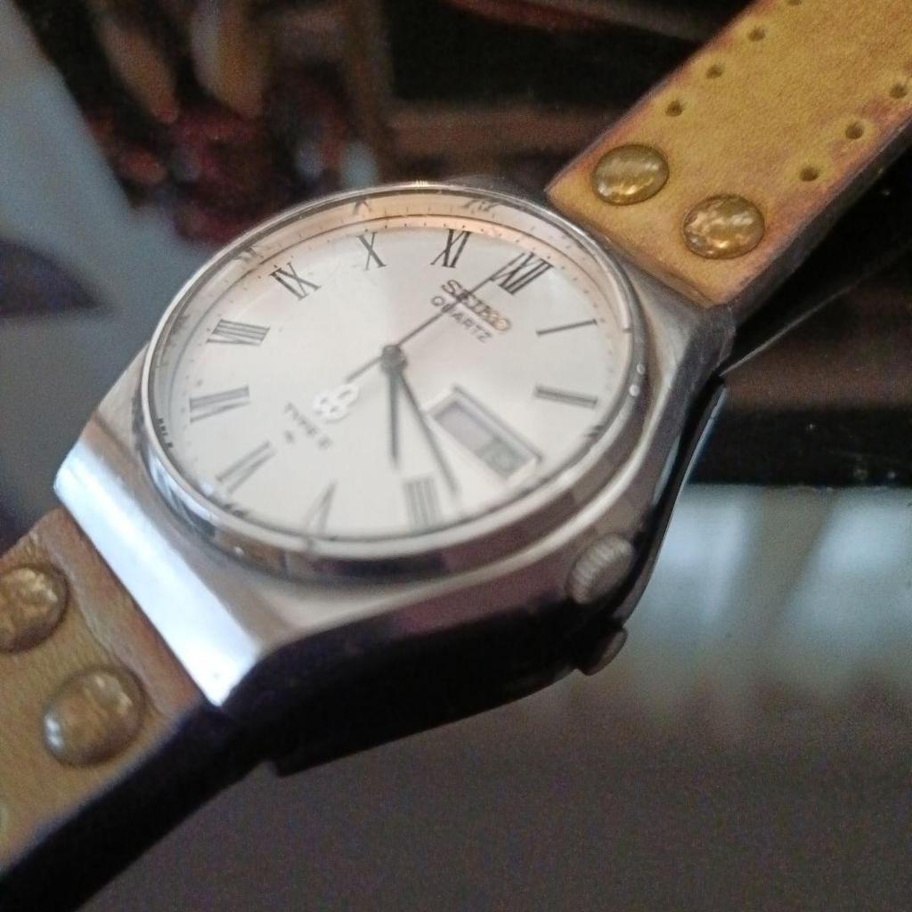 Б/у кварцевые часы SEIKO TYPE II Рабочее состояние Винтаж Сделано в 1977 году