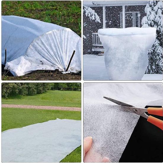 Защитный чехол для растений от замерзания, дышащий ветрозащитный чехол для быстрого роста, защитные плавающие чехлы для растений в холодную погоду