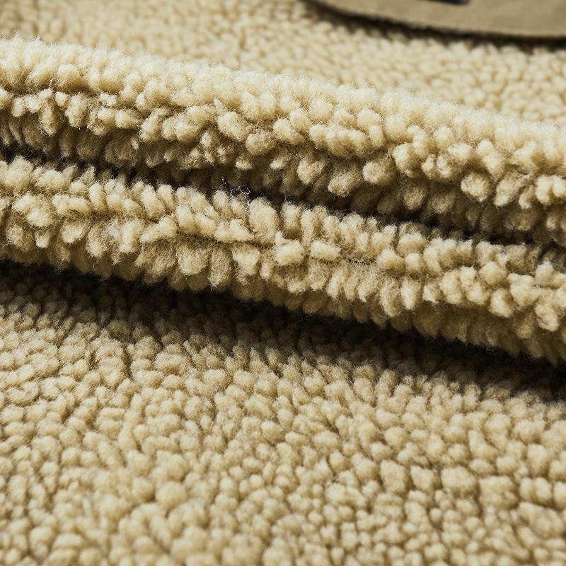 Зимняя бархатная утолщенная палубная оснастка с хлопковой подкладкой мужская куртка из чистого хлопка с капюшоном и хлопковой подкладкой повседневная мужская куртка из искусственной овечьей шерсти