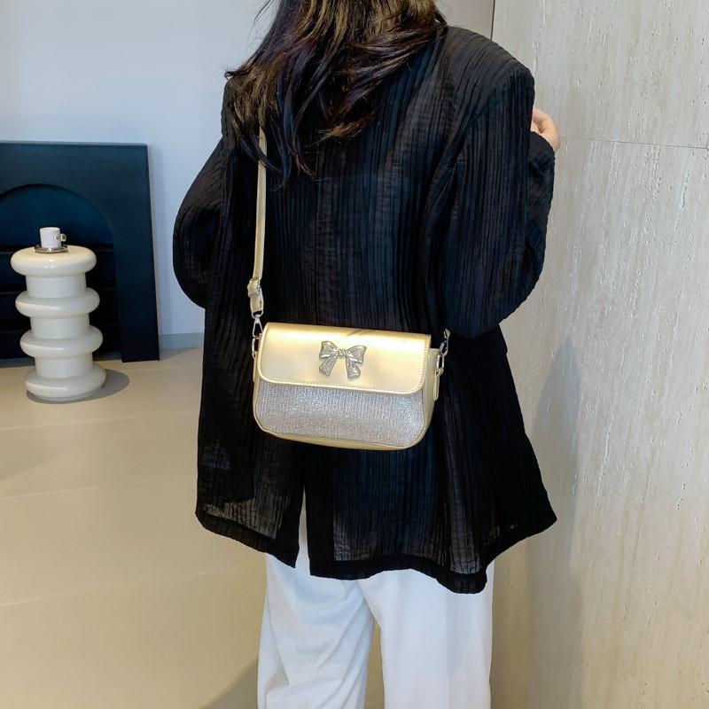 Fashionable New Butterfly Knot Shoulder Bag Trendy Minimalist Small Handbag