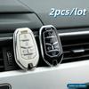 2 шт. Чехлы для корпуса автомобильного ключа для Ssangyong Rexton Y400 Y450 G4 2021 2022, подходят только для автомобильного ключа, показанного на изображении.