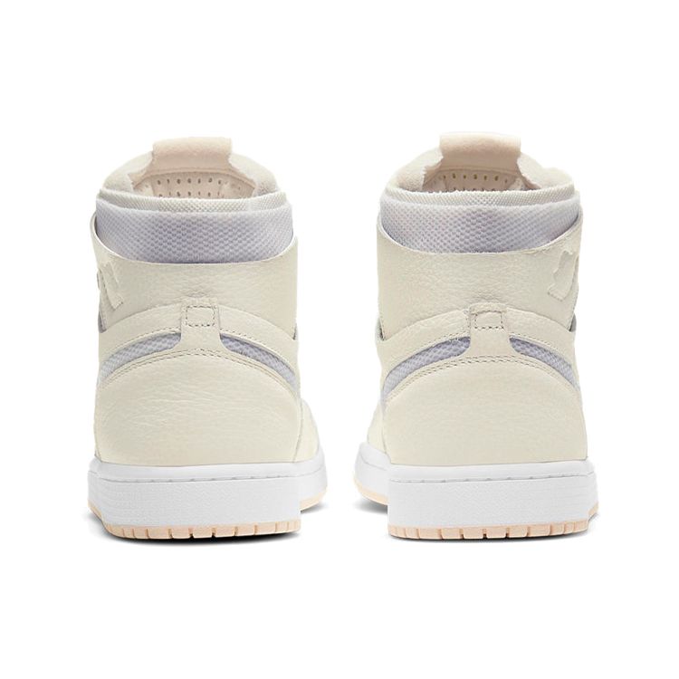 Air Jordan 1 High Zoom Pearl White Женские кроссовки Sail Light-Voltage-Yellow CT0979-107