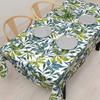 STYLE Decor 142 X 180 Leaf W4700810 Tablecloth, 100% Cotton, Stylish, Rectangular, Nordic, Cm, Standard, Green, Botanical, Pattern,
