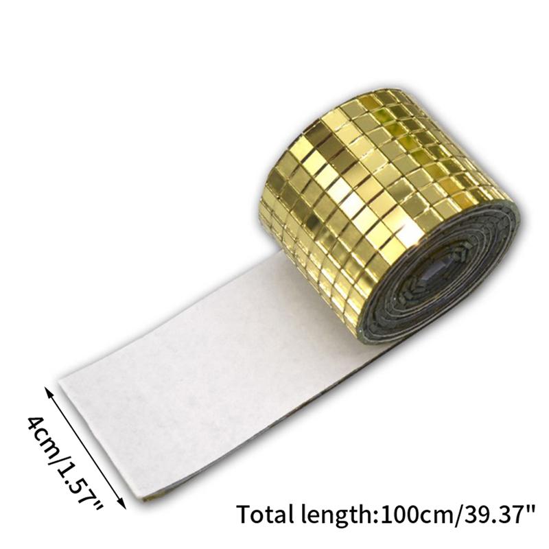 Зеркальная мозаичная плитка наклейки Diy самоклеящаяся мини-квадратная акриловая наклейка на стену