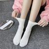 Женская мода Harajuku Streetwear средние носки-трубы японские милые девушки однотонные хлопковые длинные носки