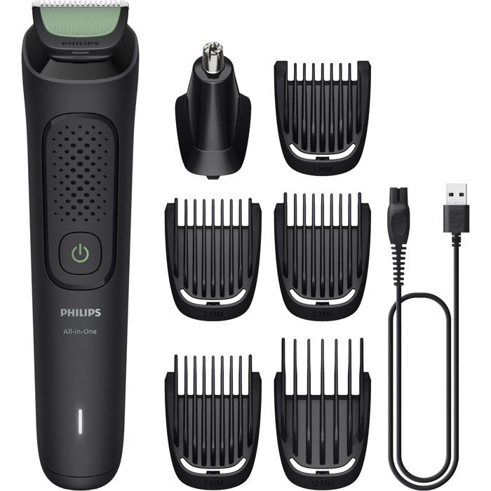 Tondeuse multi-usages - PHILIPS - Série 3000 - 7 en 1 - 6 hauteurs de coupe - Autonomie 60 min