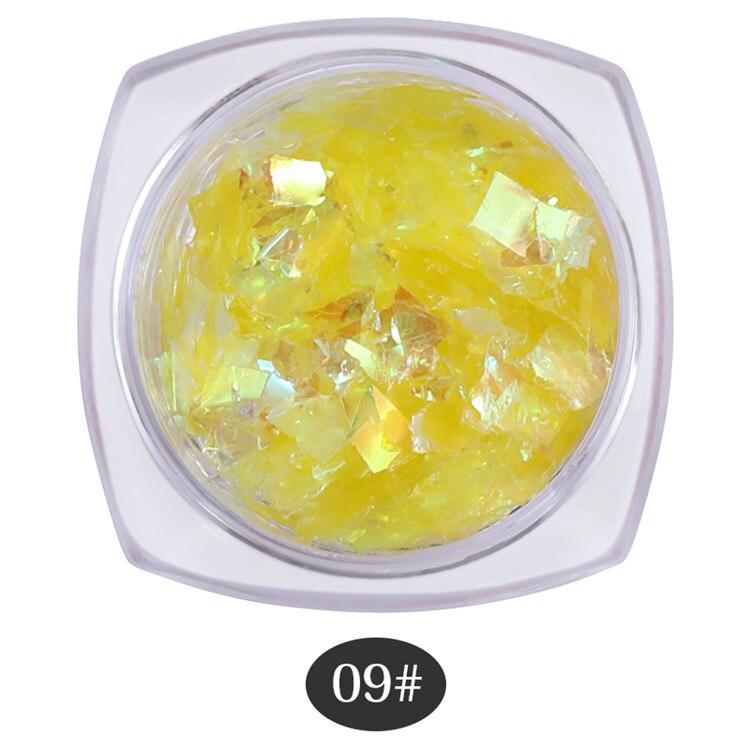 12 Color Irregular Shell Paper Nail Art Glitter Nail Sticker Small Sequin Decoration Tool