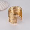 American Hollow Zinc Zinc Alloy Niche Design Bohemian Bracelet Cuff Bangles Women Bracelet Wide Open Bracelet