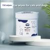 150 шт. влажных салфеток для протирки глаз домашних животных, кошек, собак, влажных салфеток для ухода за собаками, чистящих бумажных полотенец для глаз и ушей кошек, для удаления пятен от слез, нежных непенящихся салфеток, полотенец