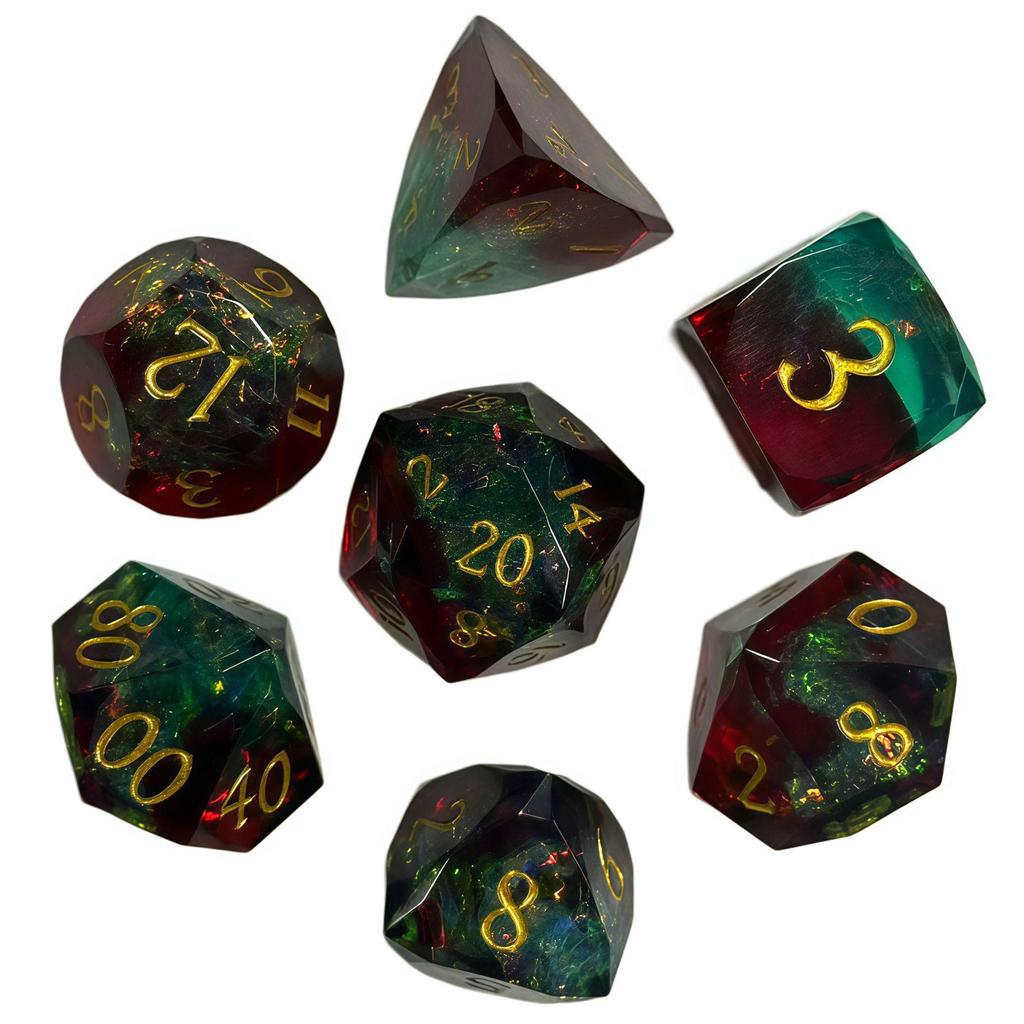 Набор смоляных многогранных кубиков для DND, Dungeons & Dragons, COC и настольных RPG