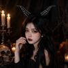 Cosplay Demon Horns Headwear Gothic Halloween Devil Headband Cow Horn Hair Hoop  Carnival Party