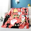 Cartoon Cat HD Printed Flannel Blanket  Baby  Girl  Boy  Office Camping Picnic Blankets for Children  Sofa Blanket  Soft Thin Blanket