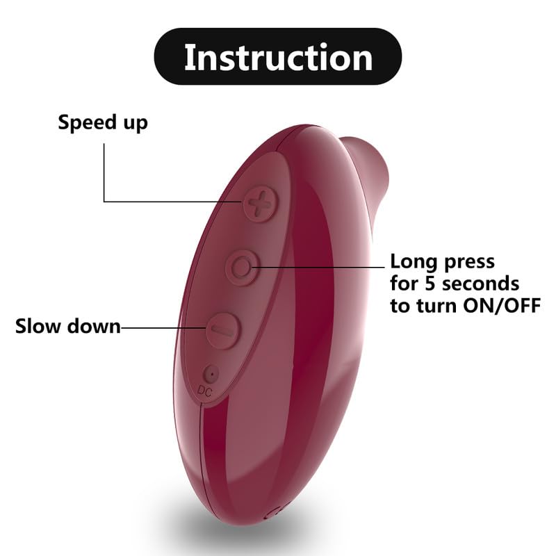 Erotic Suction Vibrator 10 Speed Clit Sucker Nipple Licking Women Toy